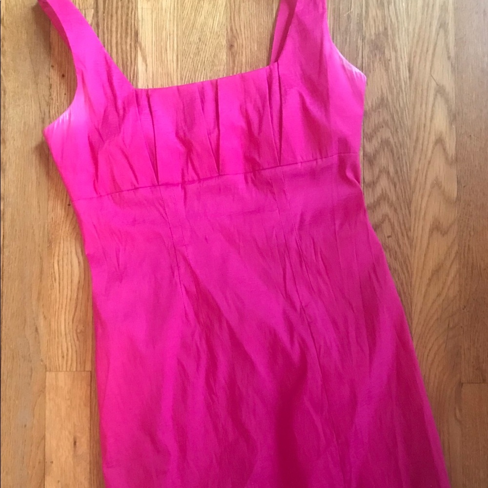 Calvin Klein bright pink cocktail dress